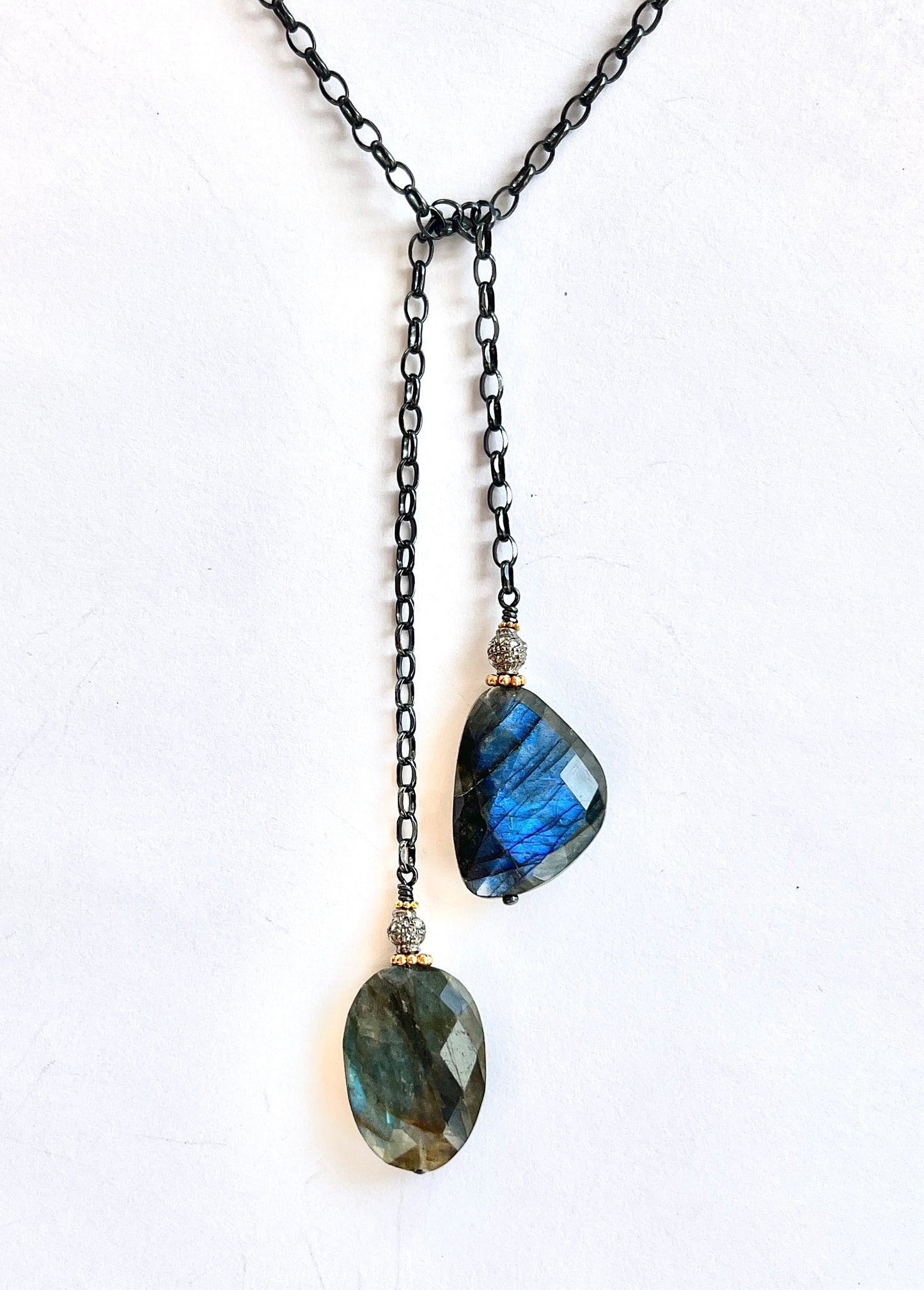 Labradorite Pendants Lariat