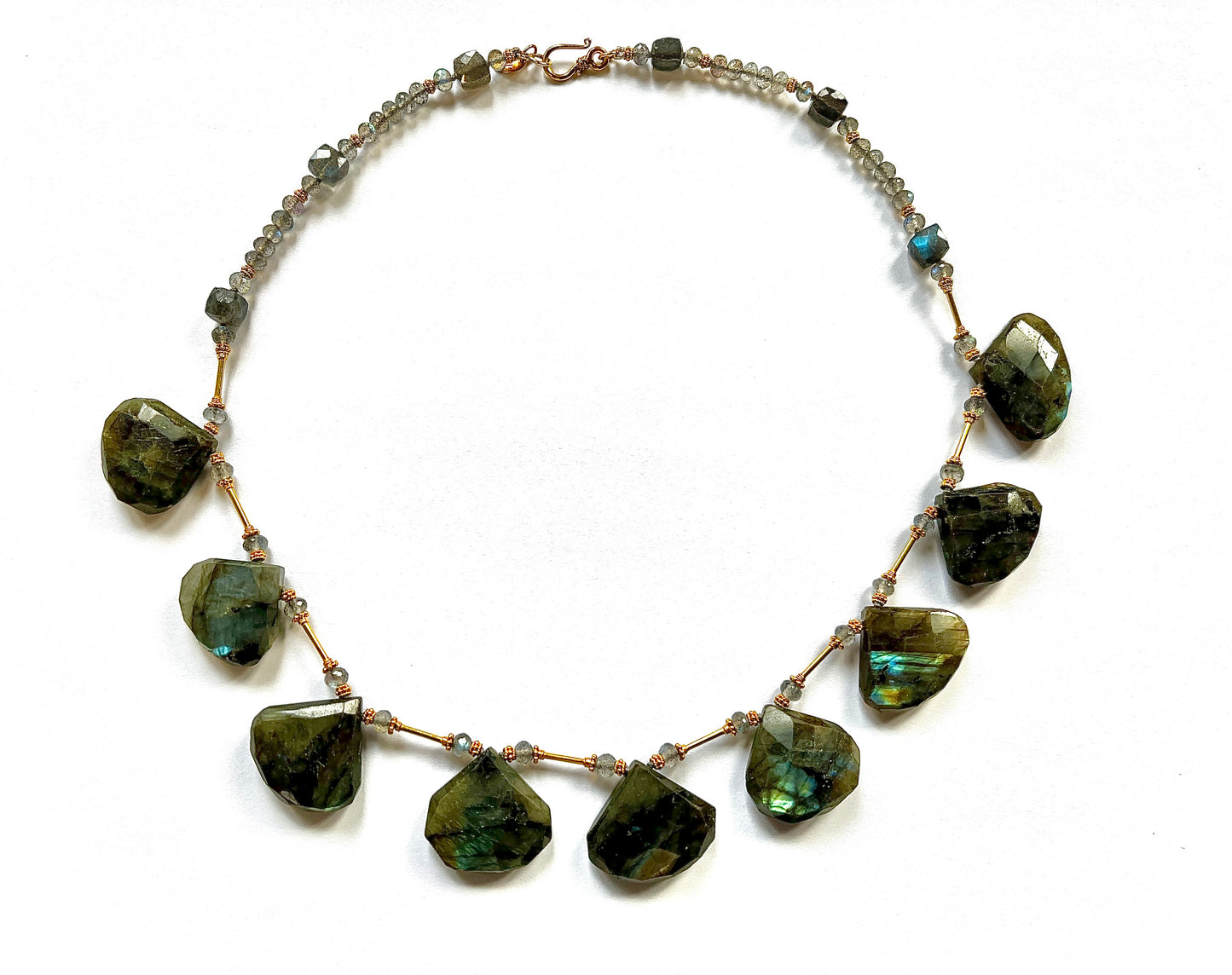 Labradorite Teardrops Necklace