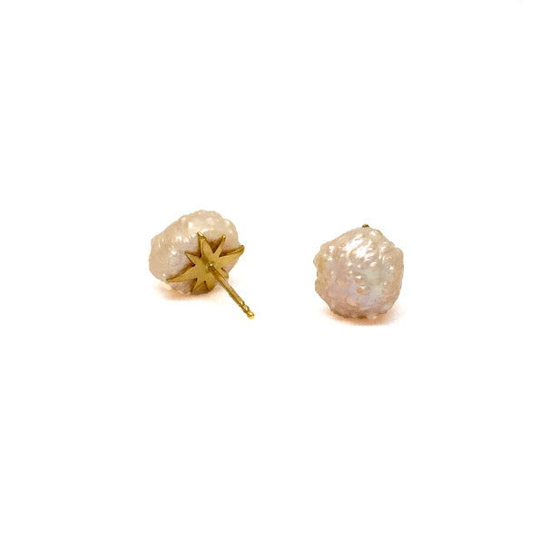 Pink rose bud freshwater pearls