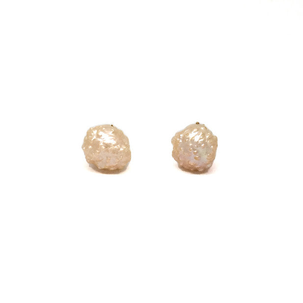 Pink rose bud freshwater pearls