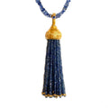 Blue Sapphire Tassel Pendant
