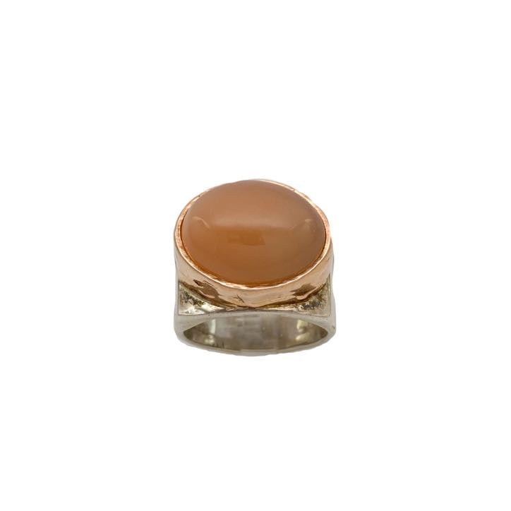 Peach Moonstone Ring