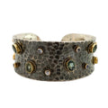 Hammered Sapphire Cuff