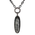 Diamonds and Orthoceras Fossil Necklace