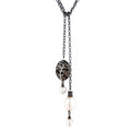 Diamonds and Freshwater Pearl Lariat