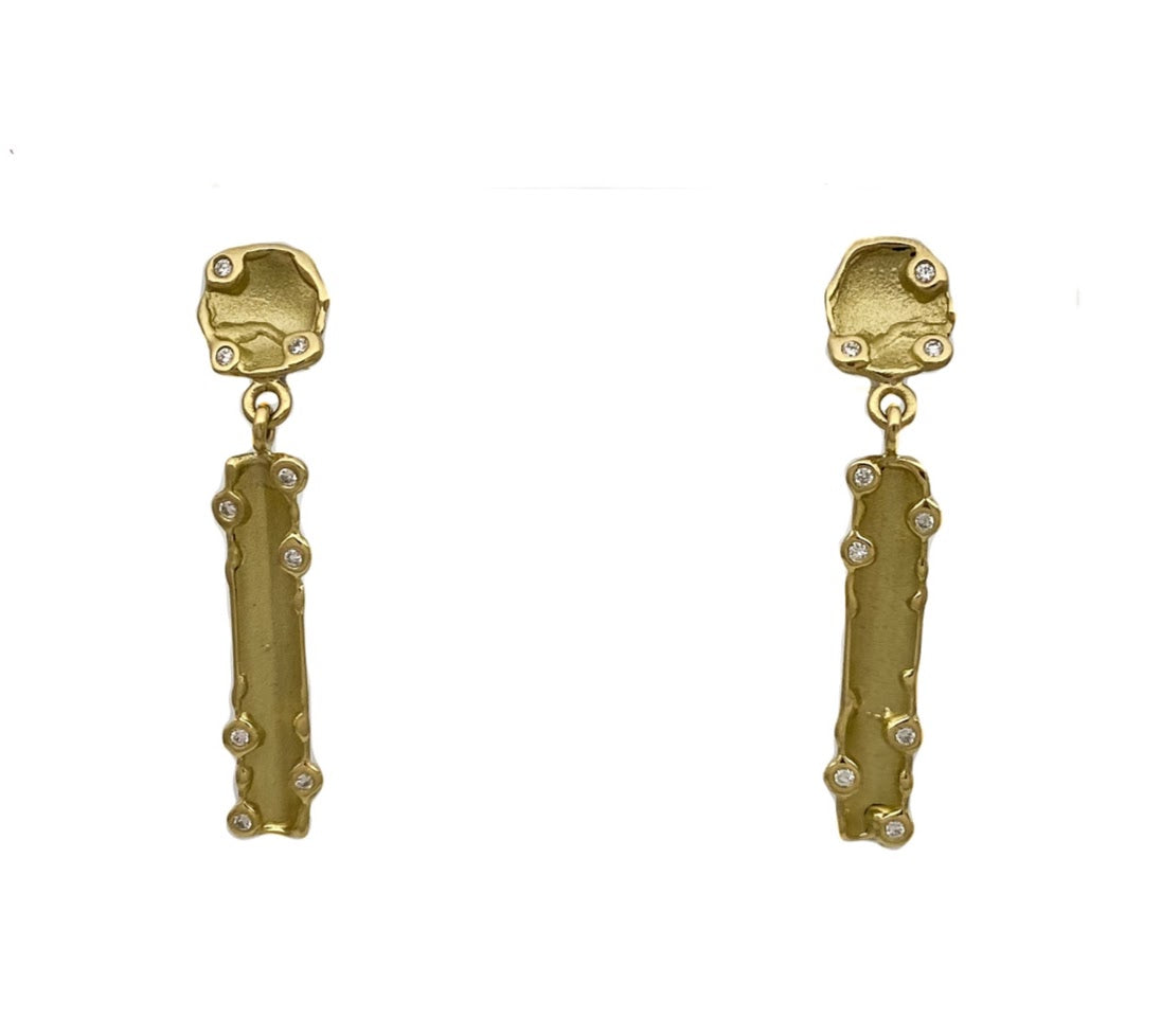 Scattered Diamond Earrings