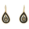 Tear Drops With Diamond Bead Earrings