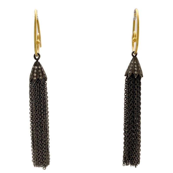 Spiral Tassel Earrings