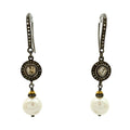 Diamond and Pearl Earrings