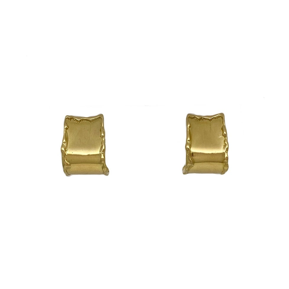 Folded Ribbon Earrings