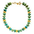 Turqouise Flower Beaded Necklace