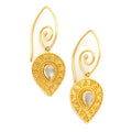 Granulation Moonstone Earrings