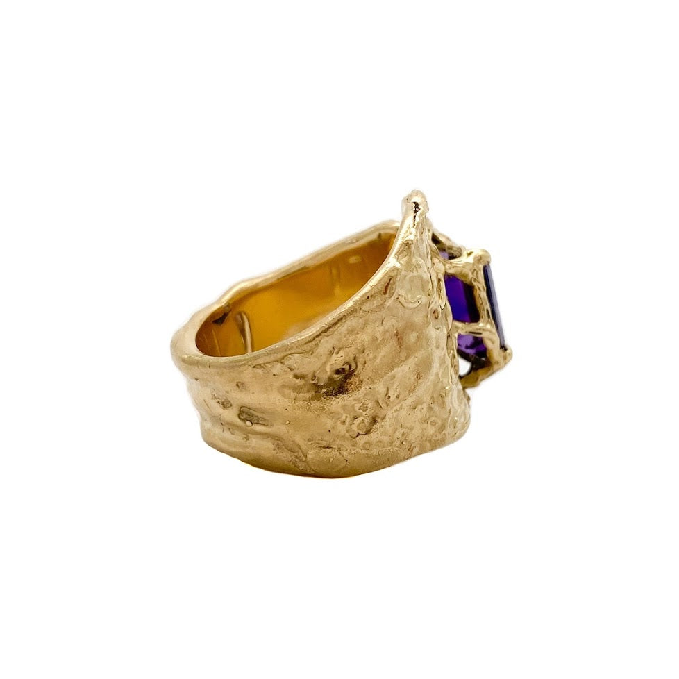 Fluid Amethyst Ring