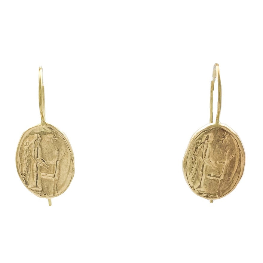 Angel, Deer, Star Image, An impression from an ancient Roman stone seal