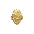 Angel, deer, star image from an impression from an ancient Roman stone seal