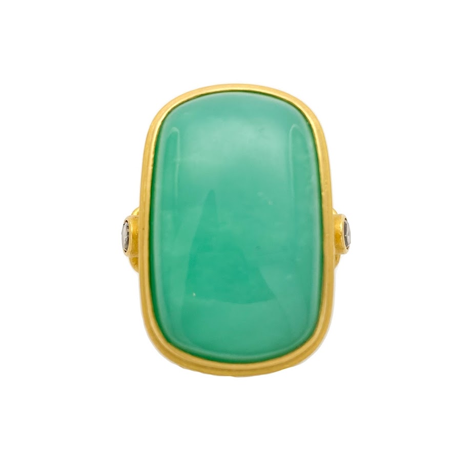 Corinthea Chrysoprase Ring