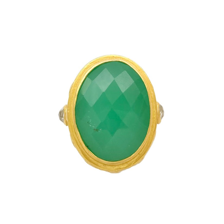 Corinthea Chrysoprase Ring