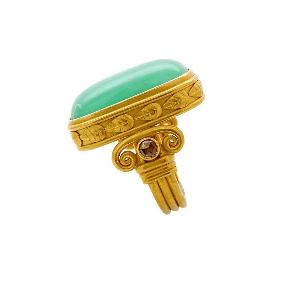 Corinthea Chrysoprase Ring
