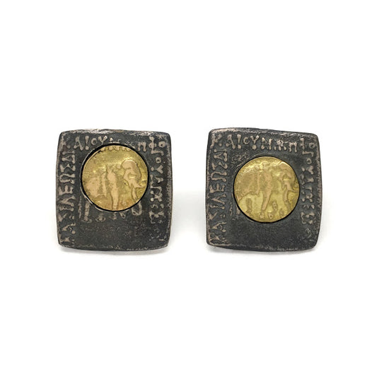 Stud earrings with friction backs