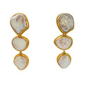 Fishnet Keshi Pearl Earrings