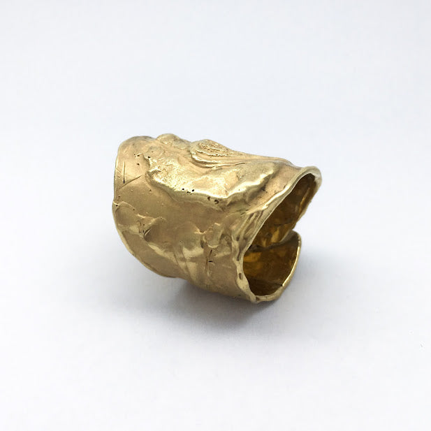 Fluid band with an impression from a fossil crinoid