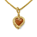 Heart shaped Sunstone