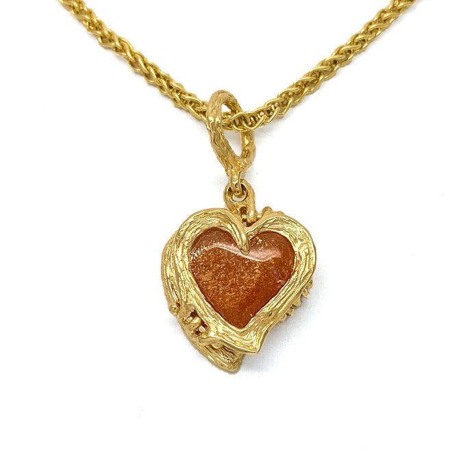 Heart shaped Sunstone