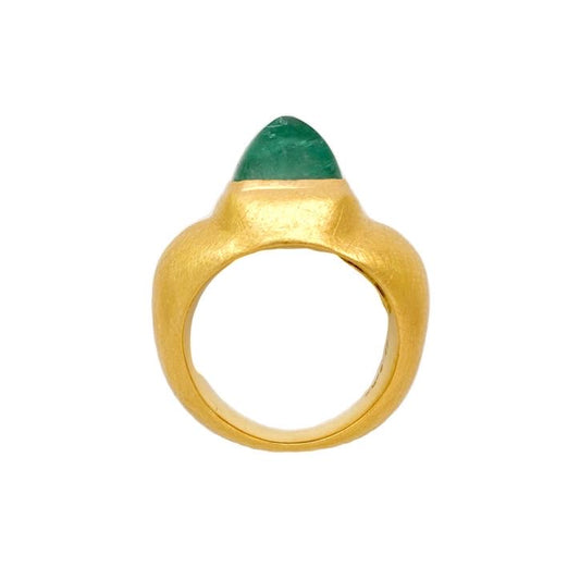 Jane Pyramid Emerald Ring