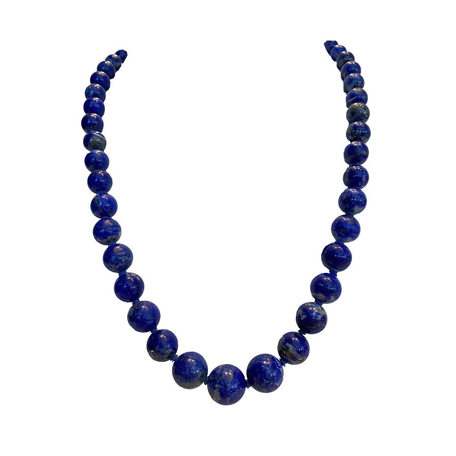 Lapis beaded necklace