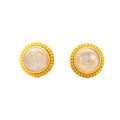Moon Face Moonstone Earrings