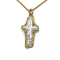 Fresh water pearl cross