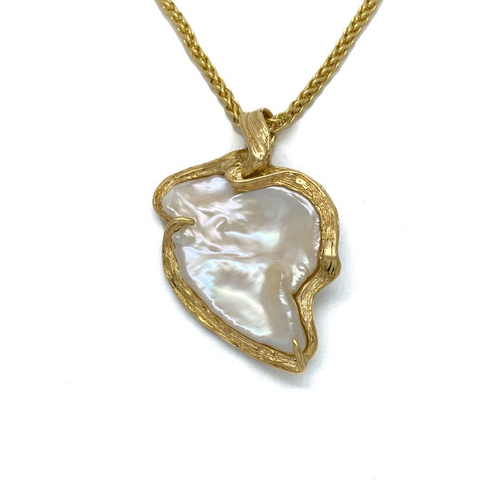 Two sided heart shaped freshwater pearl