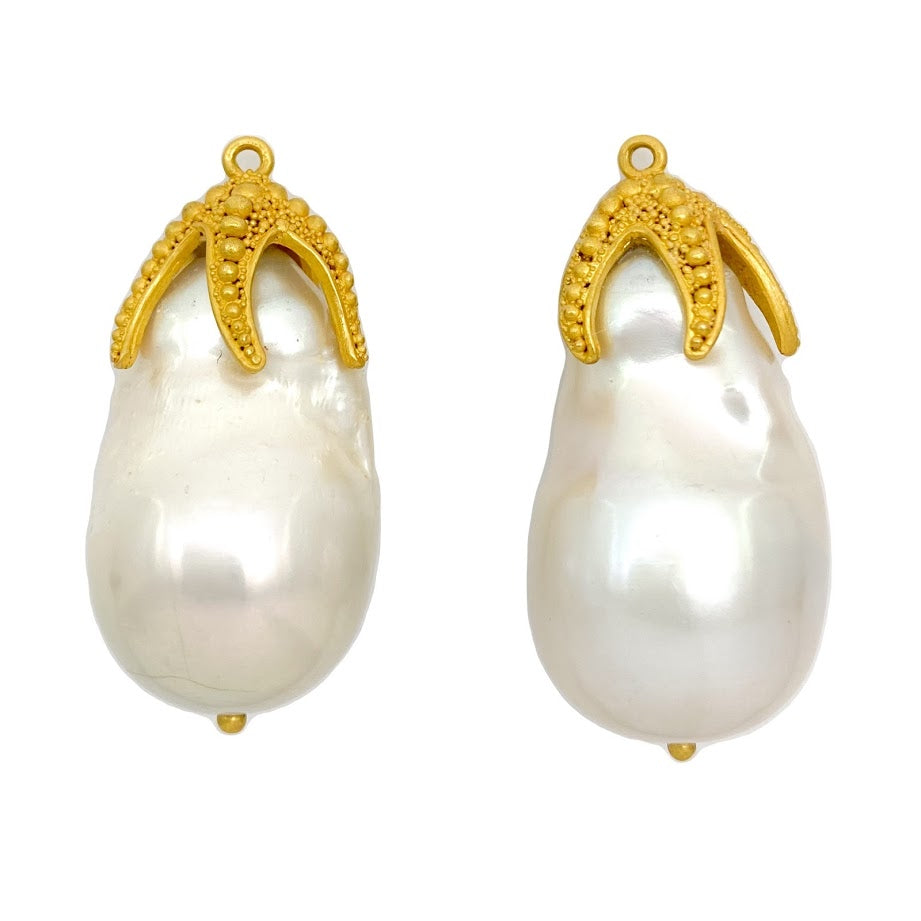 Starfish Baroque Pearl Drops