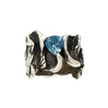 Dragon scale fantasy set with an aquamarine