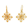Snowflake Diamond Earrings