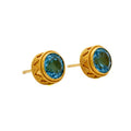 Pill Box Jawan Topaz Studs