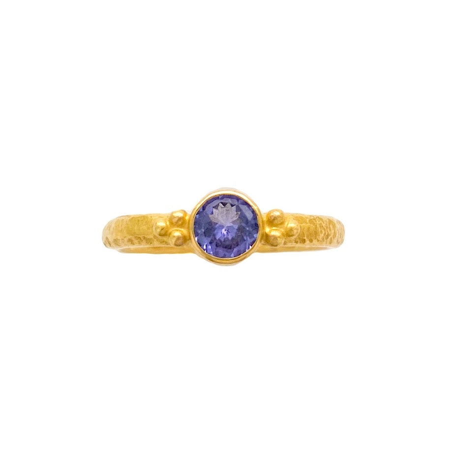 Hammered Twinkler Tanzanite Ring