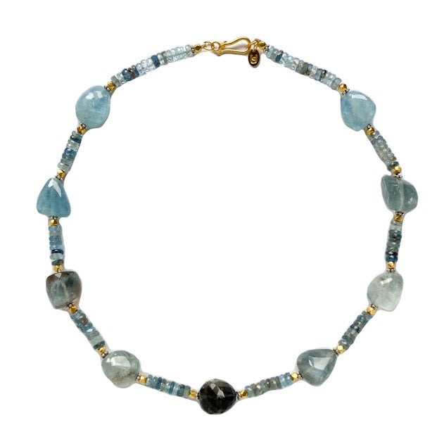 Aqua Pebble Necklace